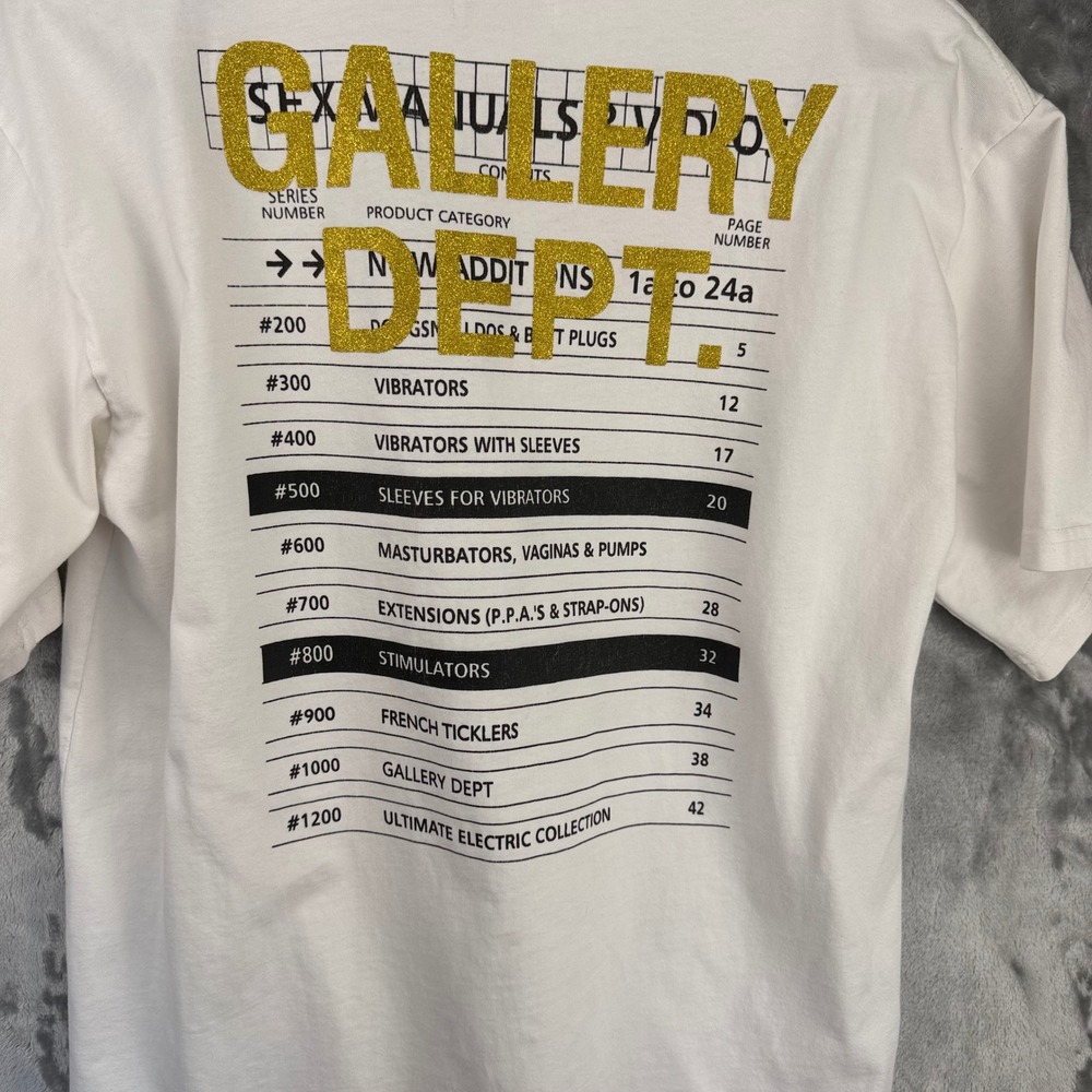 Gallery Dept Sexual Positions Graphic T-Shirt L-XL Vintage - Picture 4 of 16